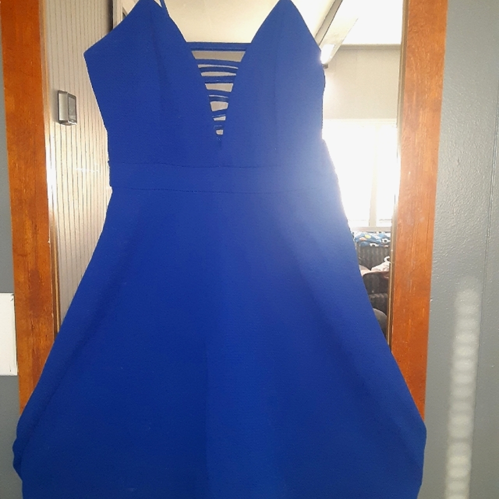 Small dark blue short dress